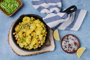 Slices of roasted cauliflower