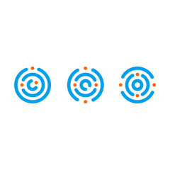 Connect communication technology icon symbol vector