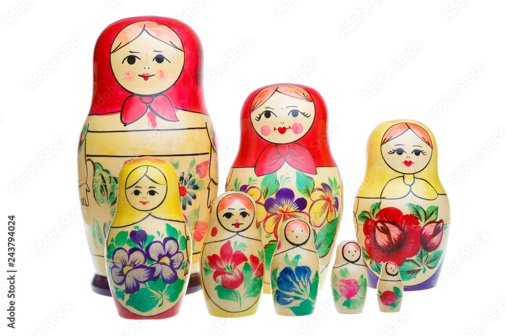 Wall mural Russian dolls