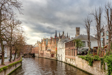 Canal in Bruges, Belgium