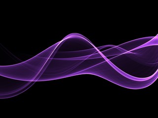 Abstract shiny color violet wave design element