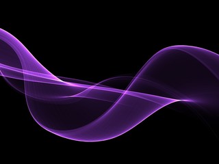 Abstract shiny color violet wave design element