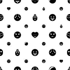 funny icons pattern seamless white background