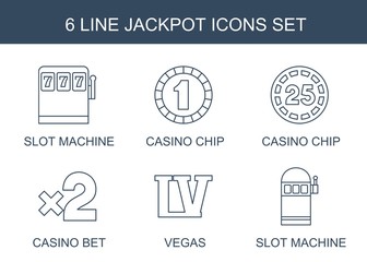 6 jackpot icons