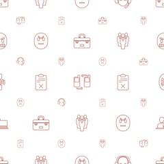 customer icons pattern seamless white background