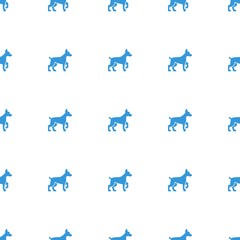 dog icon pattern seamless white background