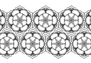 Abstract mandala graphic design decorative elements isolated on white background for abstract concepts