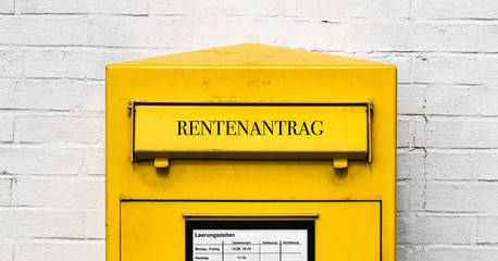 Rentenantrag Briefkasten