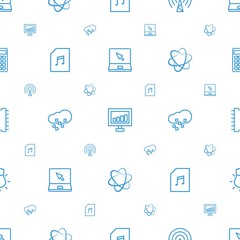 Fototapeta premium digital icons pattern seamless white background