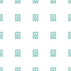 Fototapeta premium metal gate detector icon pattern seamless white background