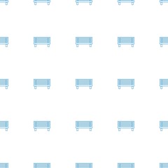 bench icon pattern seamless white background