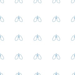 lungs icon pattern seamless white background