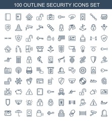 100 security icons