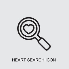 heart search icon