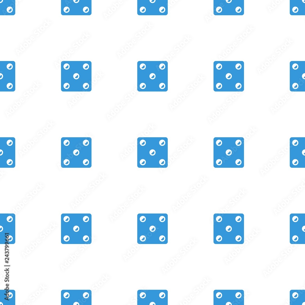 Poster Dice icon pattern seamless white background
