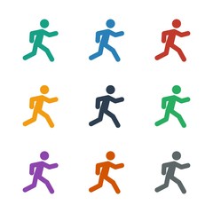 running icon white background