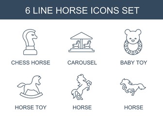 Obraz premium horse icons