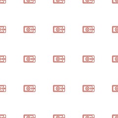 gear on display icon pattern seamless white background