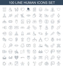 100 human icons