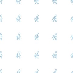 man with case icon pattern seamless white background