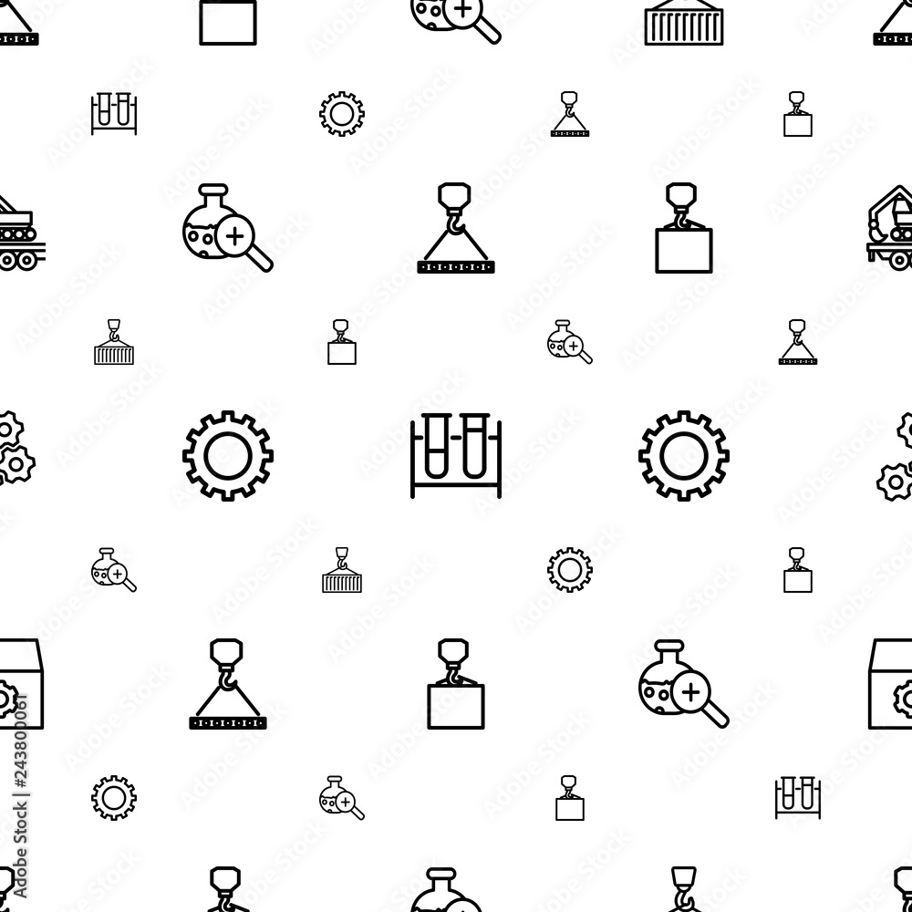 Poster development icons pattern seamless white background