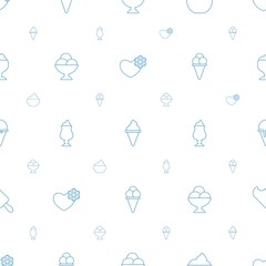 frozen icons pattern seamless white background