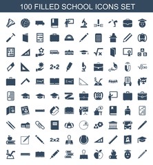 100 school icons