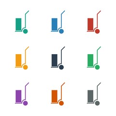 cart cargo icon white background