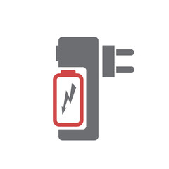 Drone battery charge icon on white background for graphic and web design, Modern simple vector sign. Internet concept. Trendy symbol for website design web button or mobile app