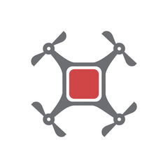 Drone icon on white background for graphic and web design, Modern simple vector sign. Internet concept. Trendy symbol for website design web button or mobile app
