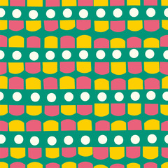 Random geometric background. Seamless pattern.Vector. ランダム幾何学パターン