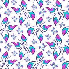 Vector seamless pattern. Hand drawn art airy multicolored butterflies on white background. Design template for textile, wallpaper, wrapping, cover page, web site, card, carton, print, banner.