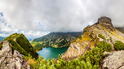 View from Krab in Tatra Mountains, Poland, Europe. - obrazy, fototapety, plakaty