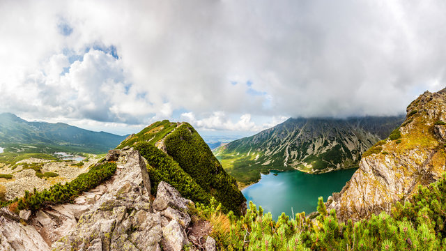 View from Krab in Tatra Mountains, Poland, Europe.