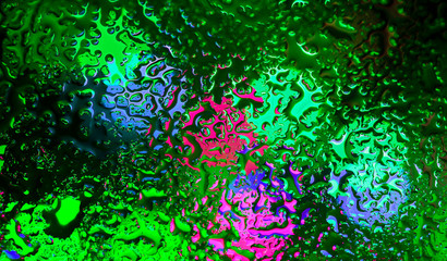 abstract background,  drops on the glass