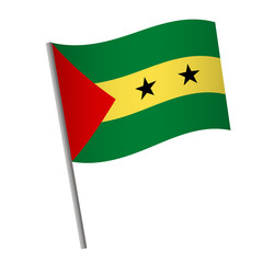 Sao Tome and Principe flag icon.