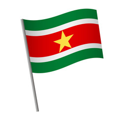 Suriname flag icon.