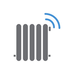 Smart heater on white background for graphic and web design, Modern simple vector sign. Internet concept. Trendy symbol for website design web button or mobile app