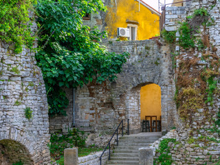 City Wall in Porec, Istria, Croatia