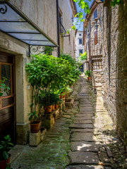 Fototapeta na wymiar Mountain village Groznjan, Istria, Croatia