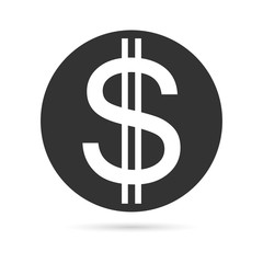 The money sign icon. Vector - Vector