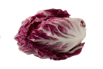 Obraz premium Radicchio, red salad isolated on white background