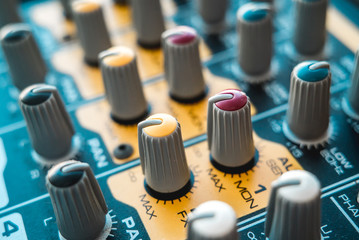 Photo of the analog mixer