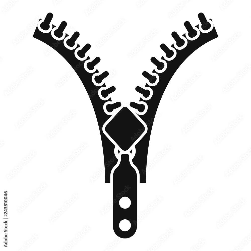 Poster zipper element icon. simple illustration of zipper element vector icon for web design isolated on wh