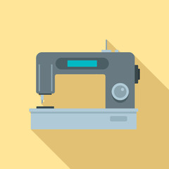 Digital modern sew machine icon. Flat illustration of digital modern sew machine vector icon for web design