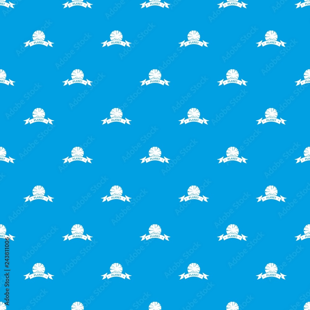 Poster planet astronomy pattern vector seamless blue repeat for any use