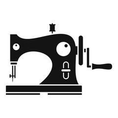 Wood sew machine icon. Simple illustration of wood sew machine vector icon for web design isolated on white background
