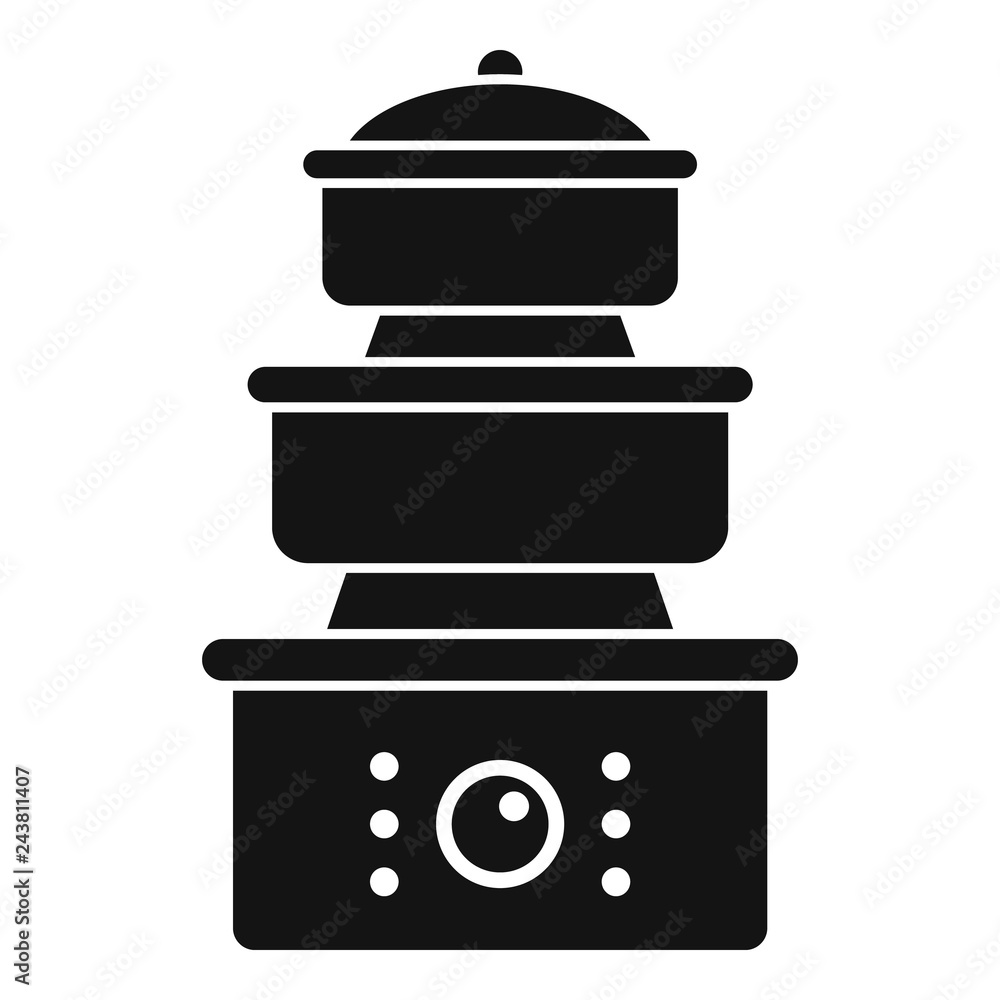 Poster cooker icon. simple illustration of cooker vector icon for web design isolated on white background