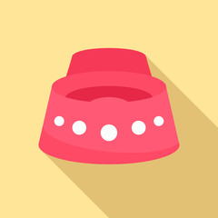 Baby potty icon. Flat illustration of baby potty vector icon for web design