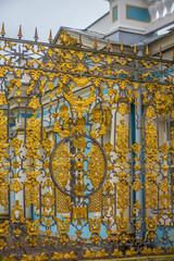 Fragment golden gate, The Catherine Palace, Tsarskoye Selo, Pushkin, St.Petersburg, Russia